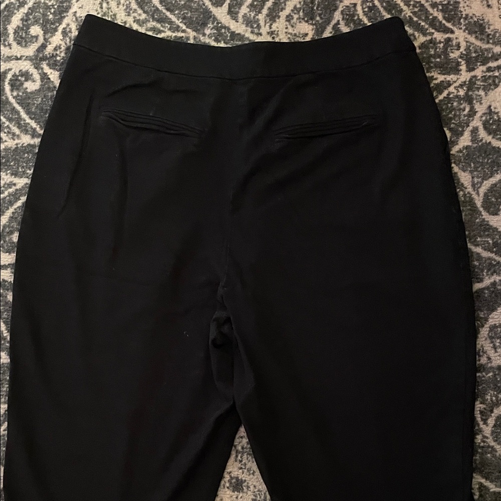 Derek Lam 10 Crosby x RTR Zipper Split Black Hem Pants, US 14 (Italian Size 50) - Picture 13 of 15